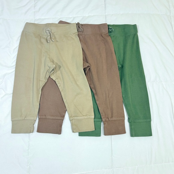 Colored Organics Cruz Joggers Trio - Tan, Brown, and Green - Picture 1 of 8